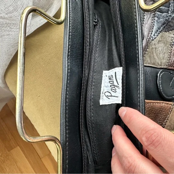 Patchwork Leather Handbag - Picture 9 of 12